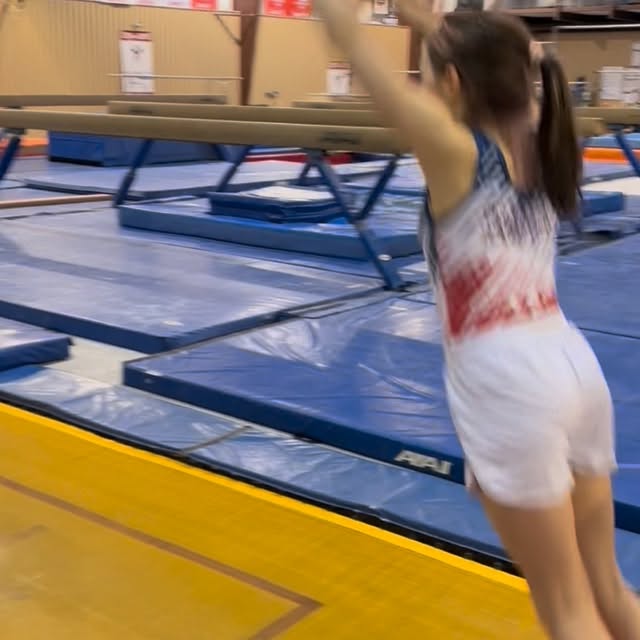 First time and real good handspring front tuck on trampoline drills from Magma Keira. S…