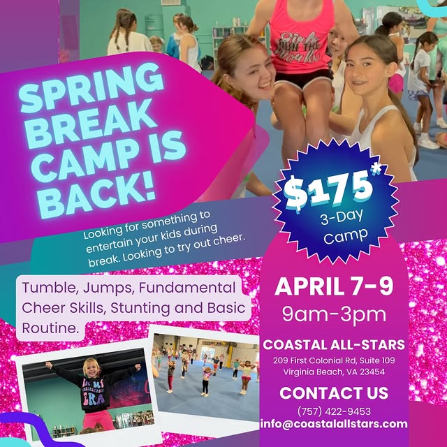 Spring Break is right around the corner… and your plans = SOLVED 💥

Spring Break Camp …