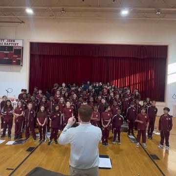 🎶 The middle school united as one in the black national anthem, “Lift Every Voice and …