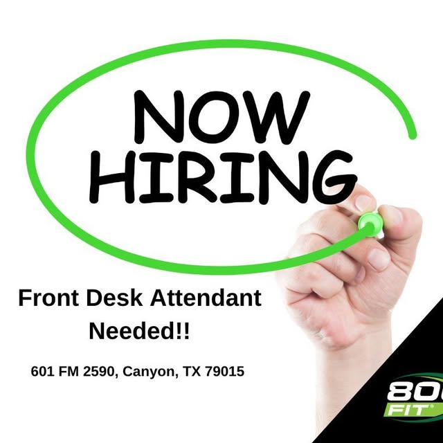 Apply at the gym or email resume and availability to support@806fitcanyon.com