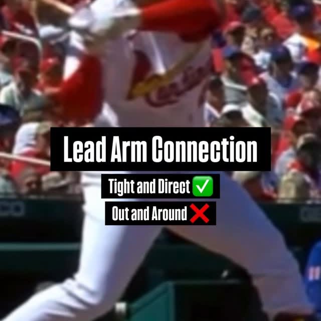 Lead Arm Connection 💎 

Good Drill and visual for hitters that work out and around, or…