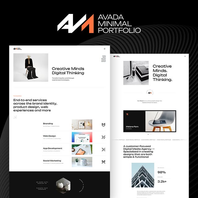 We have released #Avada Minimal Portfolio, a new prebuilt website > https://avada.websi…