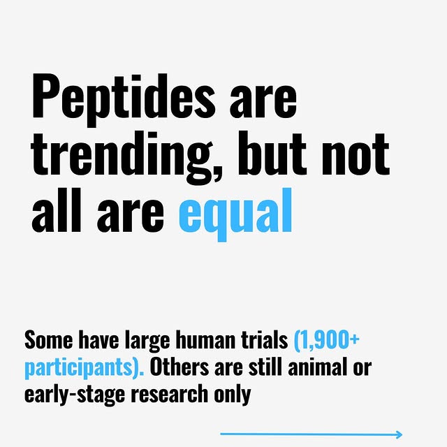 Peptides are trending everywhere right now.
𝗕𝘂𝘁 “𝗽𝗼𝗽𝘂𝗹𝗮𝗿” 𝗱𝗼𝗲𝘀𝗻’𝘁 𝗮𝗹�…