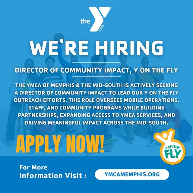 We’re hiring 👀

The YMCA of Memphis & the Mid-South is looking for a Director of Commu…