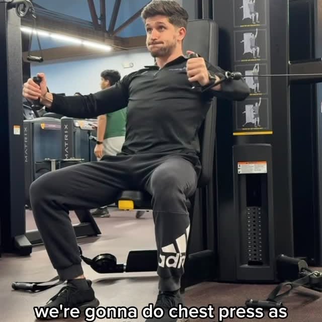Demonstration from our fitness manager on how to use our new chest fly and shoulder mac…