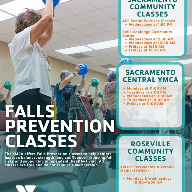 YMCA Falls Prevention classes help older adults improve balance, build strength, and re…