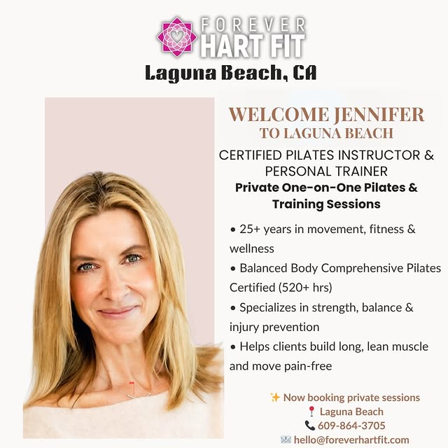 Meet Jennifer ✨ Certified Pilates Instructor & Personal Trainer now offering private se…