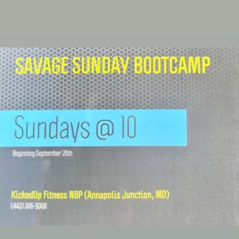 Come join us tomorrow, and every Sunday at 10 for SAVAGE SUNDAY BOOTCAMP!! $15 drop in …