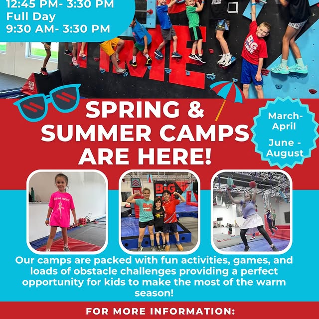 BIG TIME NINJA CAMPS = NON STOP FUN! 

Your child will climb, jump, and conquer ninja o…