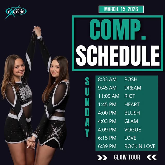 ✨ DAY 2 AT GLOW TOUR ✨

Good luck to our teams hitting the floor today! 👗🖤