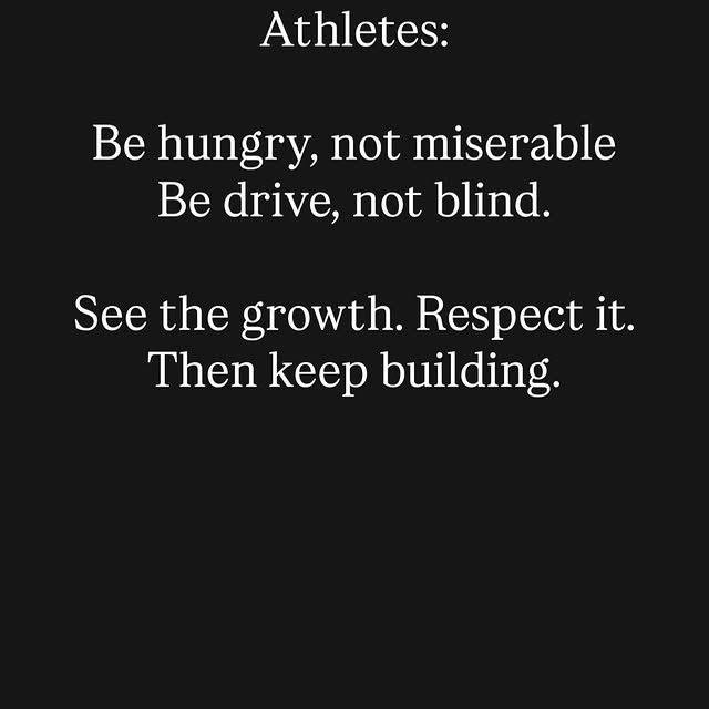 Athletes need to be able to see the gap between where they are and where they want to b…