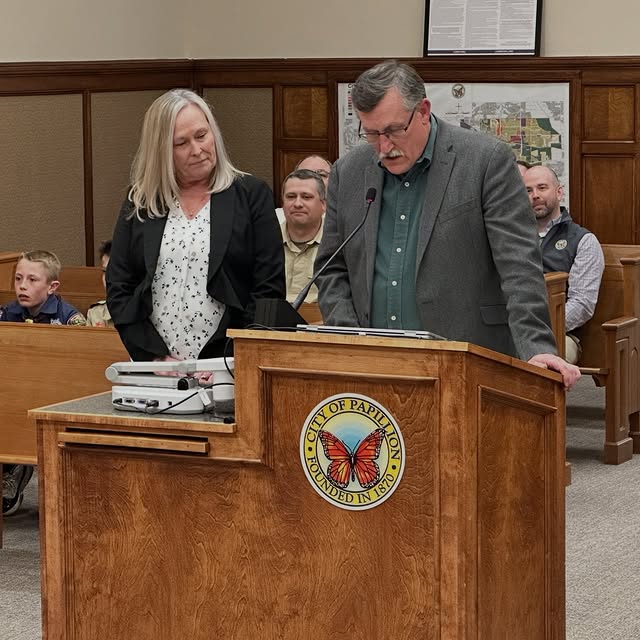 From City Council this evening, Mayor David Black honored retiring Human Resources Dire…