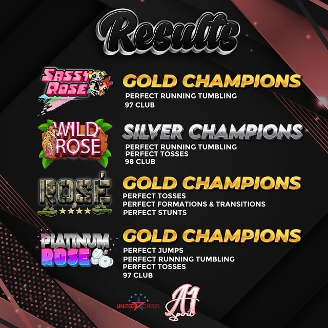 Galveston didn’t know what hit it 🖤✨🌹

We pulled up to United Cheer Grand Nationals a…