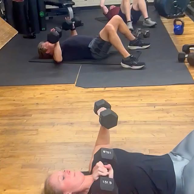 Sometimes the best lifts happen when you get back to the basics.
Dumbbell Floor Press. …