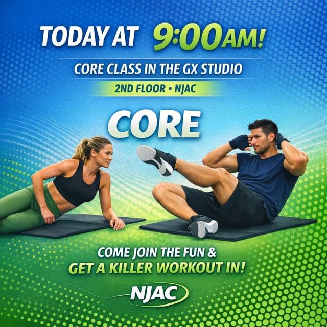 🔥 CORE Class Today! 🔥

It’s time to fire up that core!

Join us today in the GX Studi…