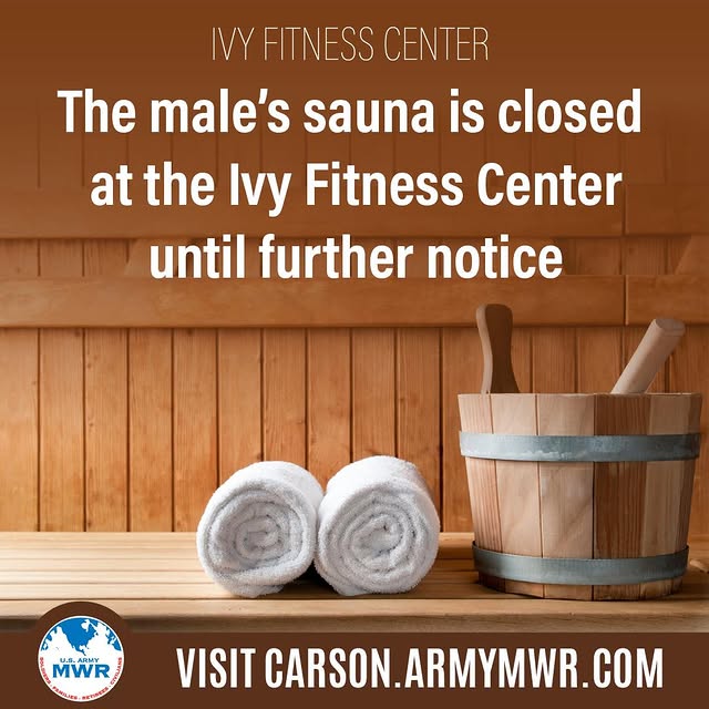 📢 The male’s sauna at the Ivy Fitness Center is currently closed until further notice.…