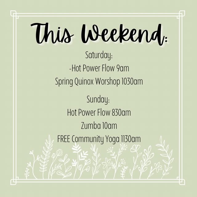 Your weekend plans set here!

Sign up now: early bird gets the… different yoga mat? Clo…