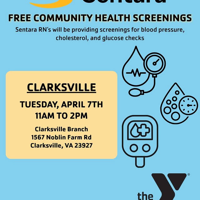 📢 Rescheduled: Free Health Screenings in Clarksville

We're partnering with Sentara He…