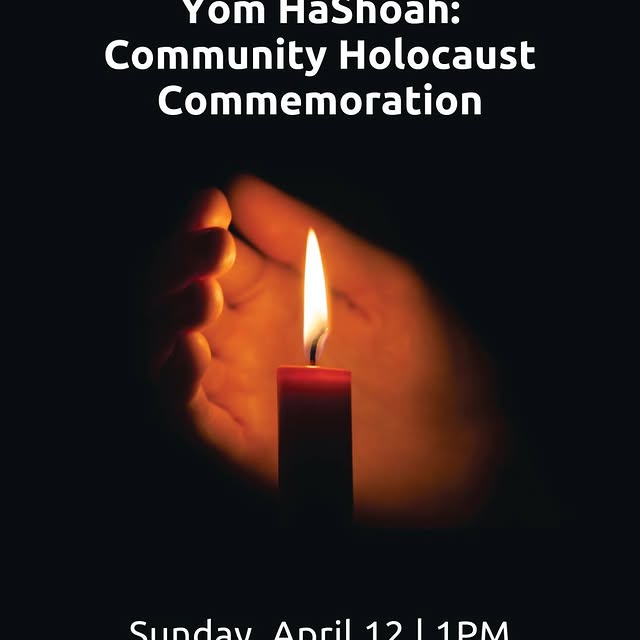 We invite you to join us for this year's Yom HaShoah Community Holocaust Commemoration:…