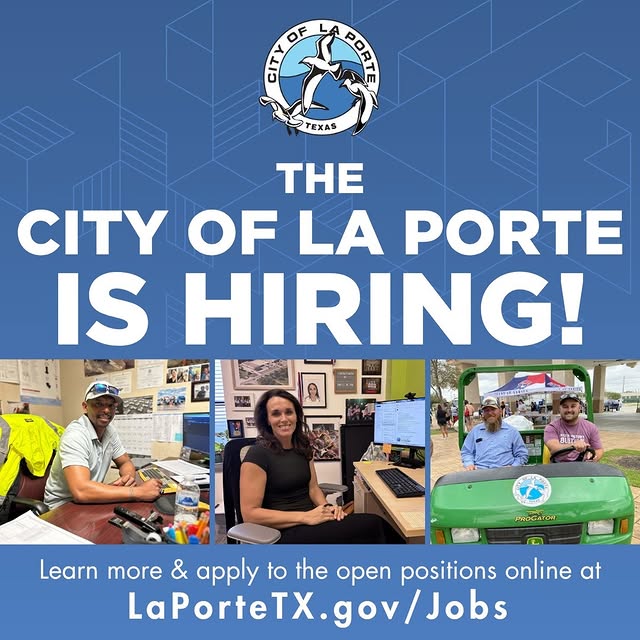 📢 The City of La Porte is Hiring!
Whether you’re looking for a professional career pat…