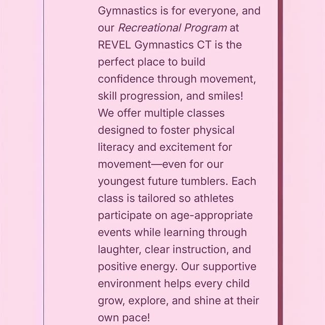 Looking for a fun way for your little one to move, learn, and shine? 🤸‍♀️✨
Our recreat…