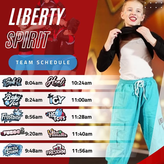 🔥 LIBERTY SPIRIT – LET’S GO! 🔥

It’s competition day and our Fire & Ice Allstars are …