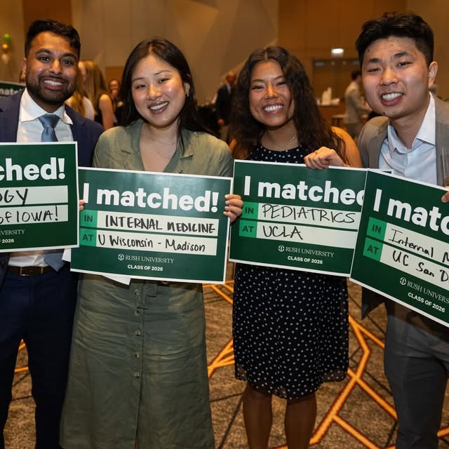 Full circle moment: At 11 a.m., fourth-year @rushumedicalcollege students found out whe…