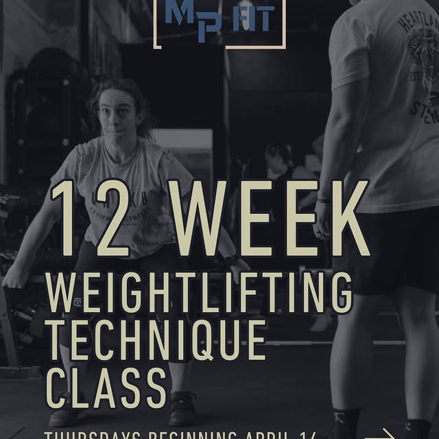 12 Week Weightlifting Technique Class is back at @mpfitomaha 

Every Thursday @ 5:30-6:…