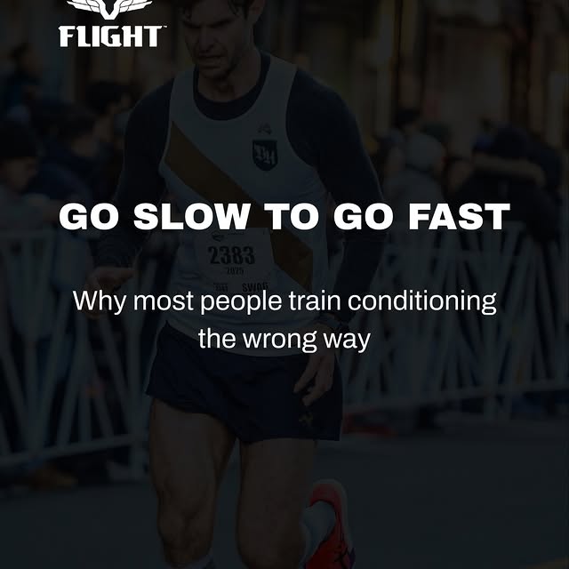 GO SLOW TO GO FAST

Most people try to improve conditioning by going harder.

That work…