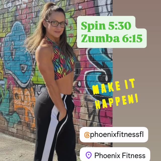 Classes today

Spin 5:30
Zumba 6:15

Make it happen 💃🏻

#fitness #motivation #happy #…