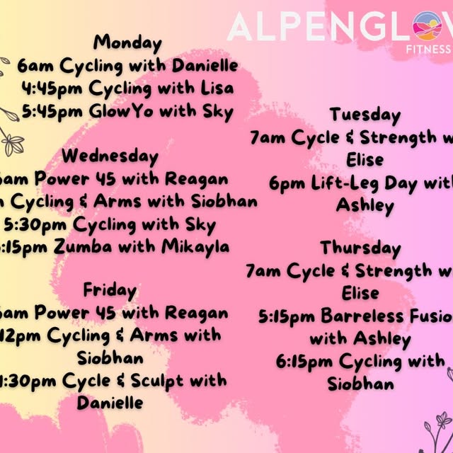 Longer days. Brighter Evenings. Fresh energy. ☀️

This week’s schedule is full of rides…