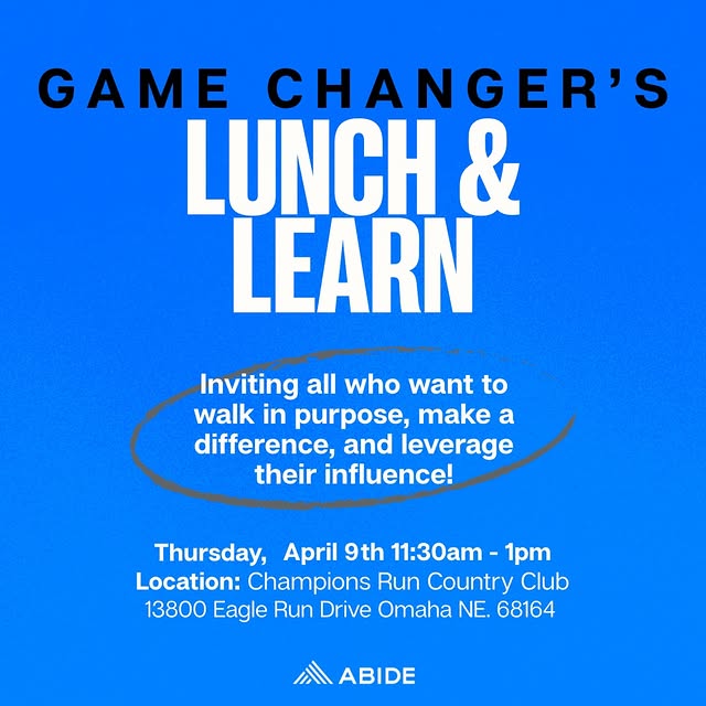 🙌🏾Calling all Game Changers 🙌🏾

Join us for a Lunch & Learn to hear more about Abid…