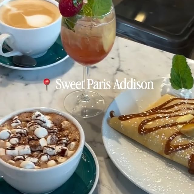 Not just crepes… an experience. 🇫🇷✨

New to Addison, @sweetparis is bringing a Parisi…