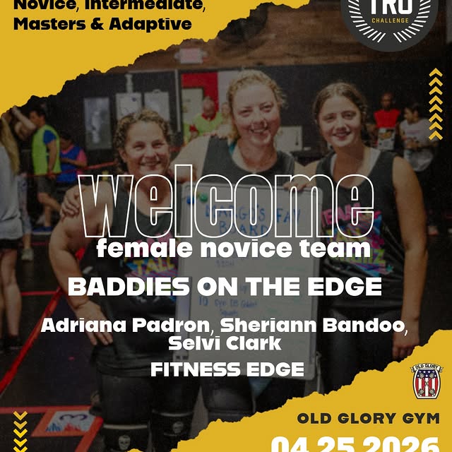 Baddies on the Edge got their FREE athlete shirt because they registered before the ear…