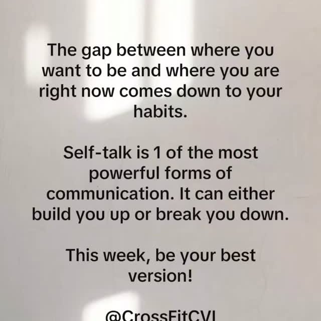 Self-talk is one of the most powerful forms of communication.
It can either build you u…