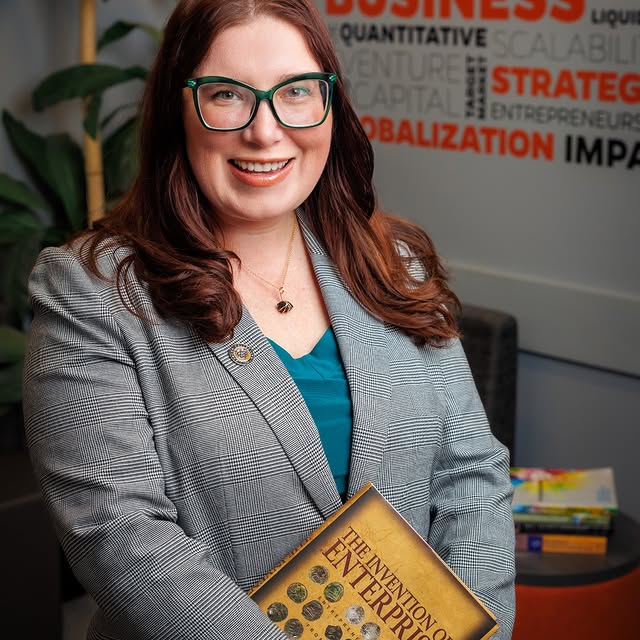 Dr. Briana Stenard, associate professor of management and entrepreneurship, strives to …
