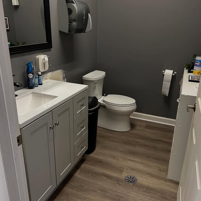 Gym waiting area upgrades were completed weeks ago, but here they are.