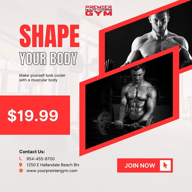 Transform your body. Transform your life. 💪
Join Premier Health & Fitness Gym and star…