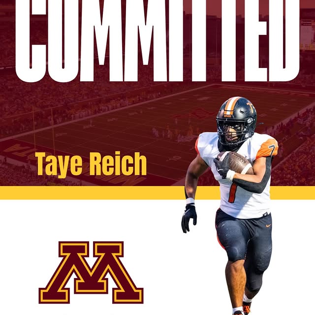 🚨COMMITMENT ALERT🚨  Congrats to Taye Reich  on his commitment to University of Minnes…