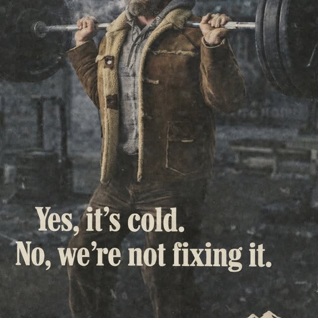 The wintry meme posting will continue until morale improves. Come anyway. 
#ripsfitness