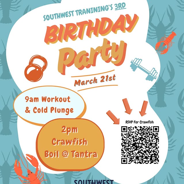 We can’t believe it, but we’re turning 3! 🥳

Join us for the gym’s 3rd birthday party …