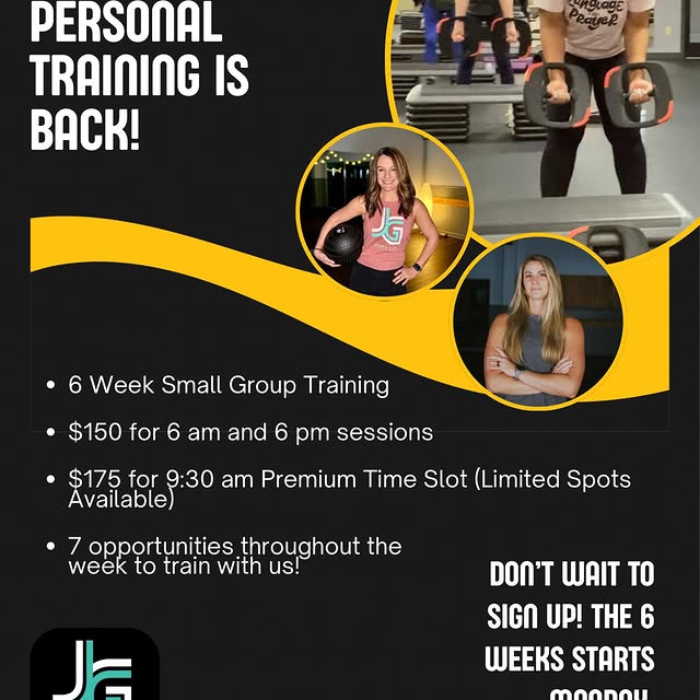 Small Group Training is BACK starting April 6th 💪✨

Spots are limited, so grab yours n…