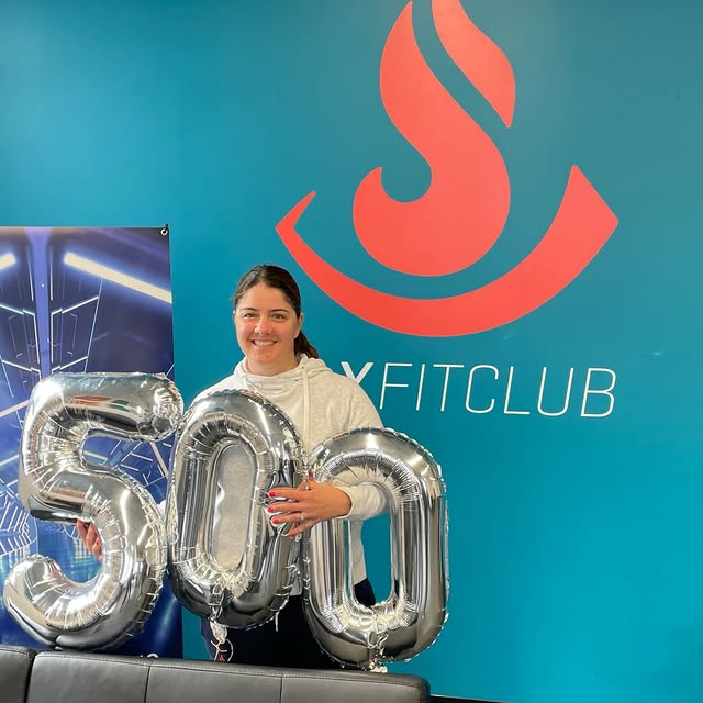 Yeahhh congrats to Lindsey M on finishing her 500th class this weekend! AND she finishe…