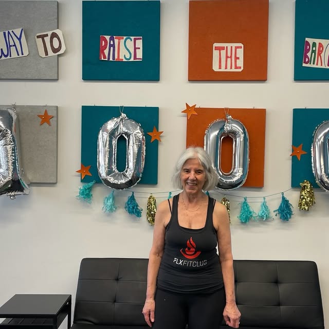We’ve got another face on the 1000 classes poster! Congrats to Barb M. on completing he…