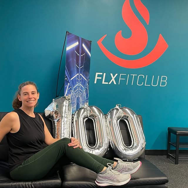 This is how cool, calm, and collected you can look when you finish 100 classes at FLX! …