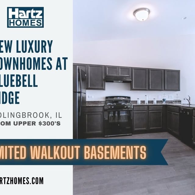 New RANCH TOWNHOMES in Bolingbrook, IL from the $300s
✅ACT NOW - LIMITED WALK-OUT BASEM…