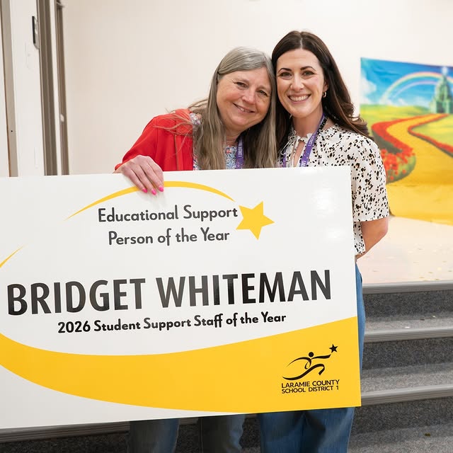 Congratulations, Bridget Whiteman, paraeducator at Dildine Elementary, for receiving LC…