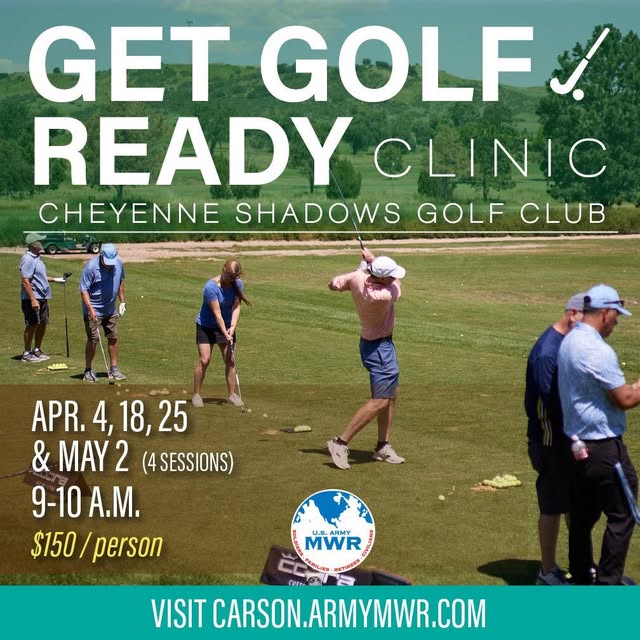 ⛳️ Come join us for our Get Golf Ready Clinic at the Cheyenne Shadows Golf Club!

📅 Ap…