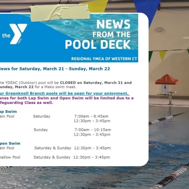 Attention Members! We have some schedule changes at our pools this weekend. YDEAC will …