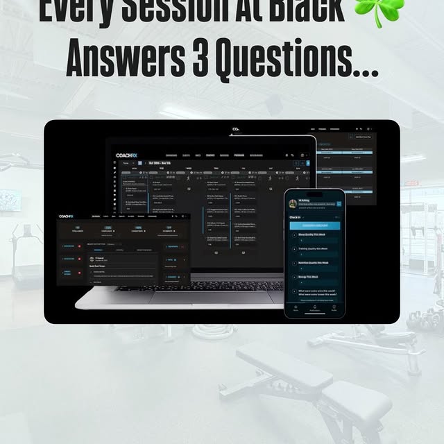 Every session at Black Clover Fitness answers three questions:

1️⃣ What is the goal of…